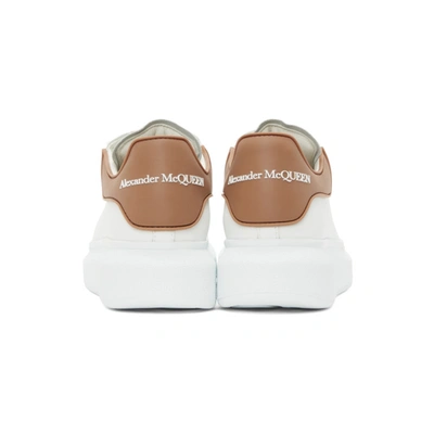 Shop Alexander Mcqueen White & Beige Tpu Oversized Sneakers In 9252 Copper