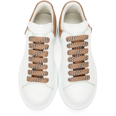Shop Alexander Mcqueen White & Beige Tpu Oversized Sneakers In 9252 Copper