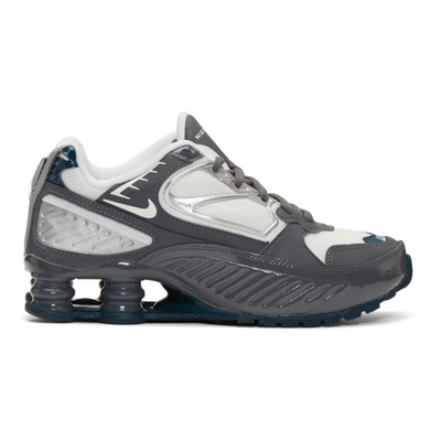 Shop Nike Grey Shox Enigma Sneakers In 006 Dk Grey