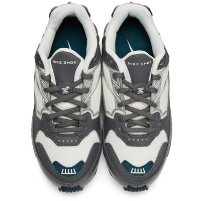 Shop Nike Grey Shox Enigma Sneakers In 006 Dk Grey