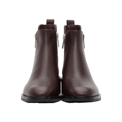 Shop 3.1 Phillip Lim / フィリップ リム 3.1 Phillip Lim Burgundy Alexa Ankle Boots In Wi270 Wine