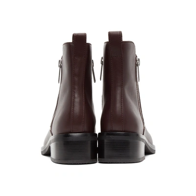 Shop 3.1 Phillip Lim / フィリップ リム 3.1 Phillip Lim Burgundy Alexa Ankle Boots In Wi270 Wine