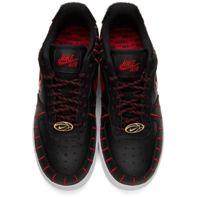 Shop Nike Black Air Force 1 Jewel Sneakers