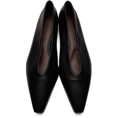 Shop Bottega Veneta Black Nappa Ballerina Flats In 1000 Black