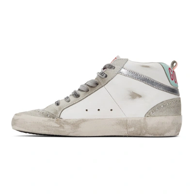Shop Golden Goose White Mid Star Sneakers