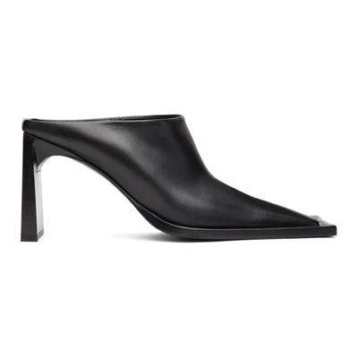 Balenciaga Square Toe Mules In Black | ModeSens