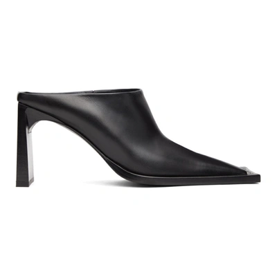 Shop Balenciaga Black Flat Mules In 1000 Black