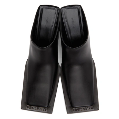 Shop Balenciaga Black Flat Mules In 1000 Black