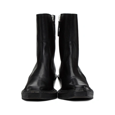 Shop Acne Studios Black Western Heeled Boots
