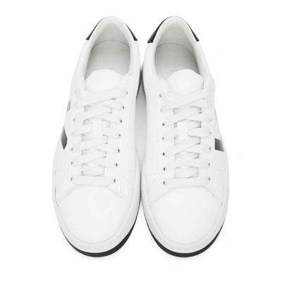 Shop Kenzo White K Logo Kourt Sneakers In 01 White
