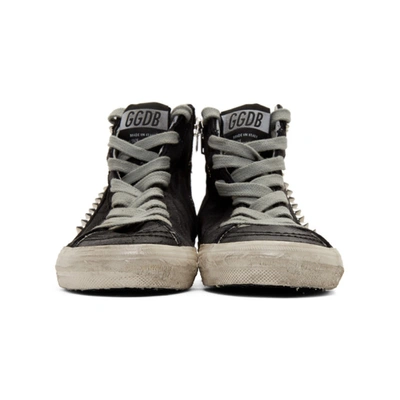 Shop Golden Goose Ssense Exclusive Black Stud Slide Sneakers