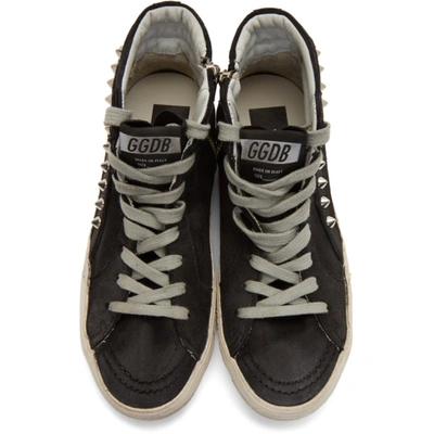 Shop Golden Goose Ssense Exclusive Black Stud Slide Sneakers