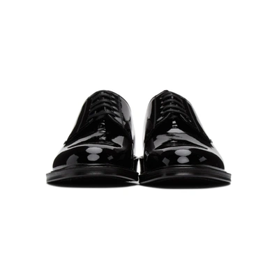 Shop Saint Laurent Black Patent Army Derbys In 1000 Black