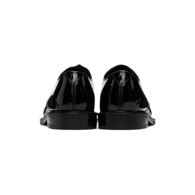 Shop Saint Laurent Black Patent Army Derbys In 1000 Black