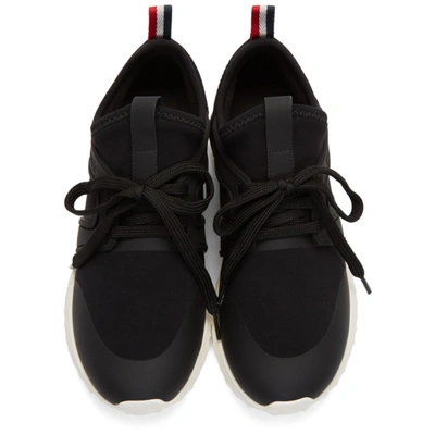 Shop Moncler Black Emilia Sneakers In 999 Black
