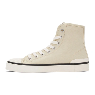 Isabel Marant Off-white Bankeen High Sneakers In 20ck Chalk