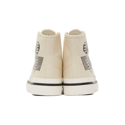 Isabel Marant Off-white Bankeen High Sneakers In 20ck Chalk