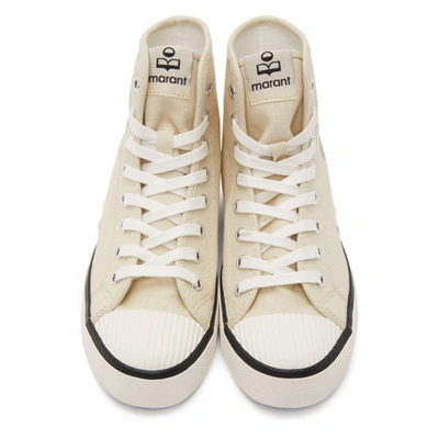 Shop Isabel Marant Off-white Benkeen Sneakers In 20ck Chalk