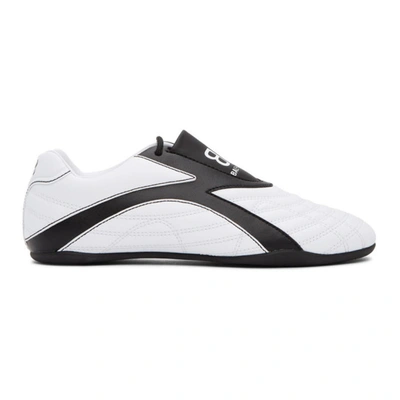 Shop Balenciaga White Zen Sneakers In 9010 Wht/bk