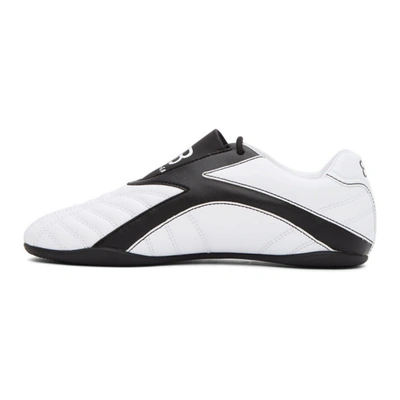 Shop Balenciaga White Zen Sneakers In 9010 Wht/bk