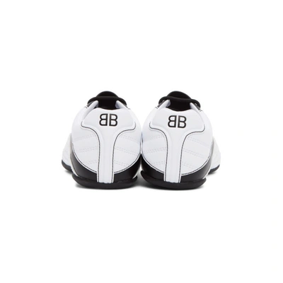 Shop Balenciaga White Zen Sneakers In 9010 Wht/bk