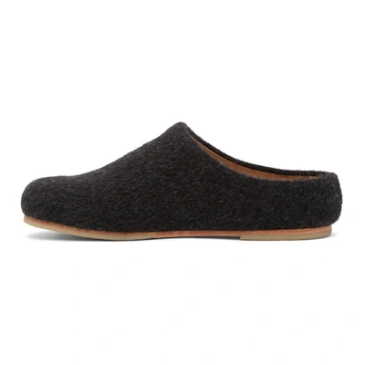 Shop Lauren Manoogian Black Alpaca Mono Mule In Bmlg Blkmlg