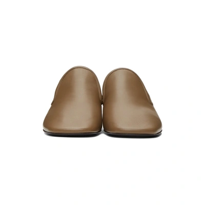 Shop Lemaire Brown Soft Loafers In 441 Khaki B