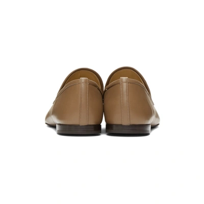 Shop Lemaire Brown Soft Loafers In 441 Khaki B