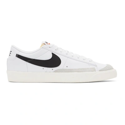 Shop Nike White Blazer Low '77 Vintage Sneakers In 101 White