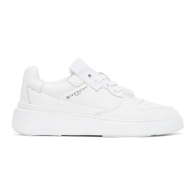 Shop Givenchy White Wing Sneakers In 100 White