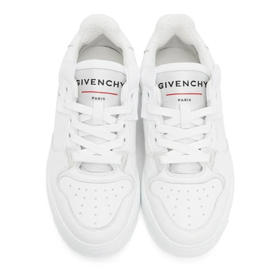 Shop Givenchy White Wing Sneakers In 100 White