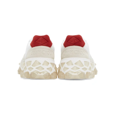 Shop Jimmy Choo White Diamond X Sneakers In X Cotton Mi