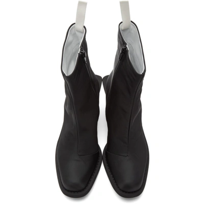 Shop Mm6 Maison Margiela Black Cuban Heel Boots In T8013 Black
