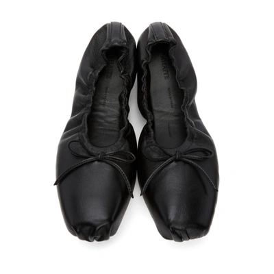 Shop Khaite Black The Ashland Ballerina Flats In 200 Black