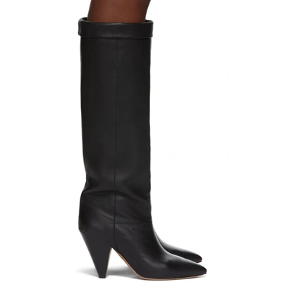 Shop Isabel Marant Black Loens Tall Boots In 01bk Black