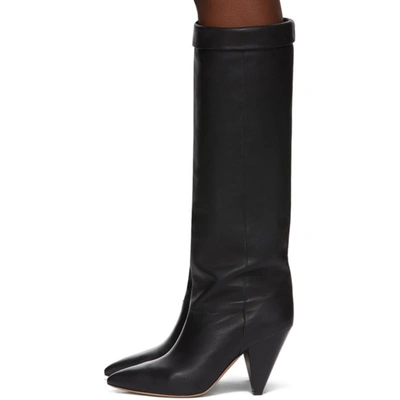Shop Isabel Marant Black Loens Tall Boots In 01bk Black