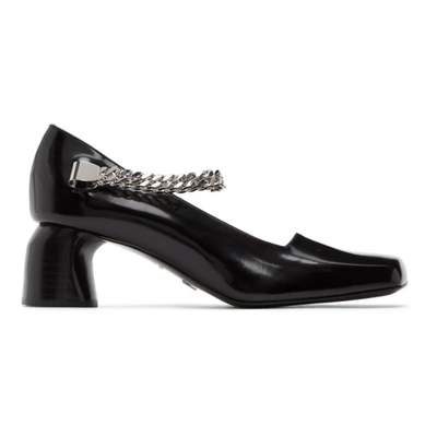 Shop Alyx Black Patent Medium Heels In 001 Black