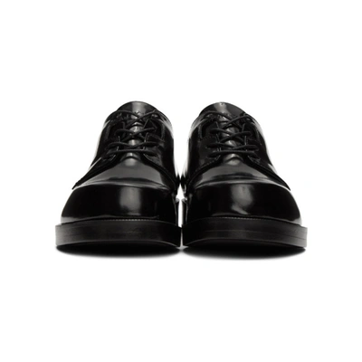 Shop Alyx Black Leather Derbys In 001 Black