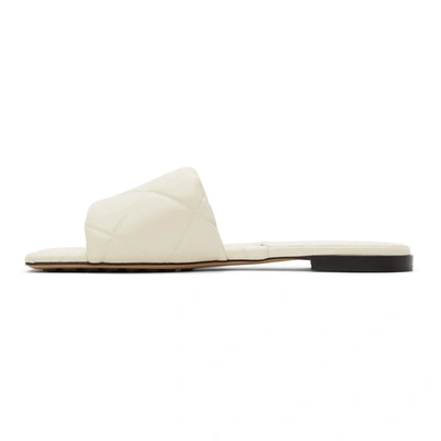 Shop Bottega Veneta Off-white 'the Rubber Lido' Sandals In 9031 Sea Salt