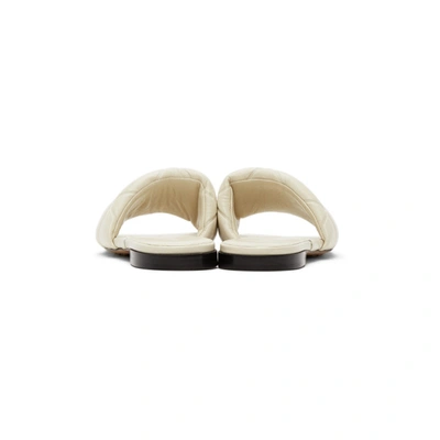 Shop Bottega Veneta Off-white 'the Rubber Lido' Sandals In 9031 Sea Salt