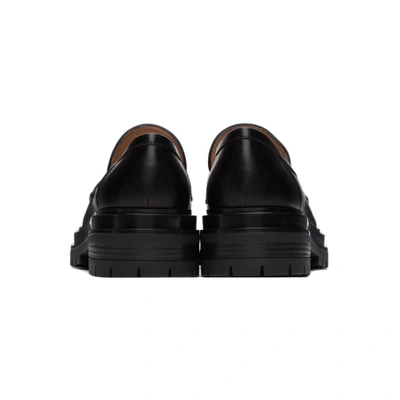 Shop Gianvito Rossi Black Argo Loafers