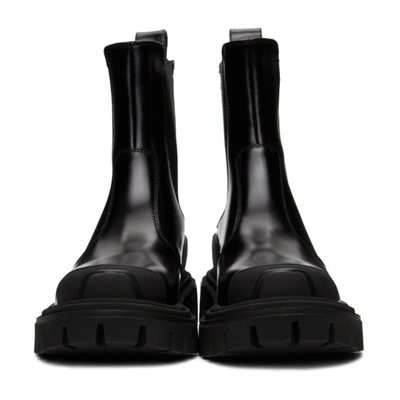 Shop Dolce & Gabbana Black Biker Chelsea Boots In 80999 Black