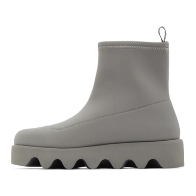 Shop Issey Miyake Grey United Nude Edition Short Bounce Boots In Gray