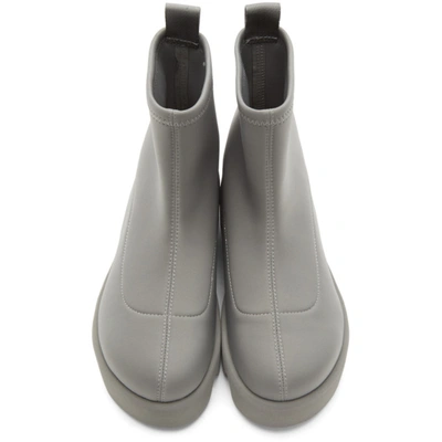 Shop Issey Miyake Grey United Nude Edition Short Bounce Boots In Gray