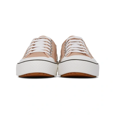 Shop Stella Mccartney Pink Canvas Sneakers In 6802 Blush