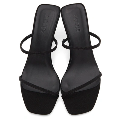 Shop Neous Black Osepalum 80mm Heeled Sandals