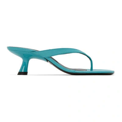 Shop Simon Miller Blue Beep Thong Sandals In 54714 Wave