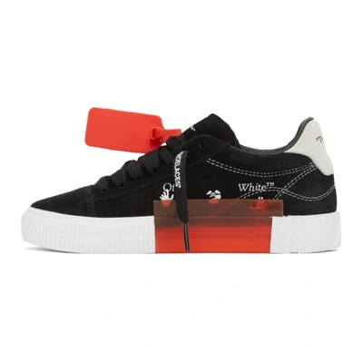 Shop Off-white Black Arrow Vulcanized Sneakers In Black/white