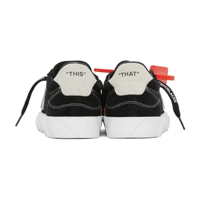 Shop Off-white Black Arrow Vulcanized Sneakers In Black/white