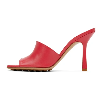 Bottega Veneta Stretch Leather Slide Sandals In 5521 Lollip
